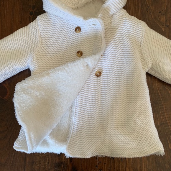 Unisex Infant Knit Pea Coat Style Sweater - Picture 3 of 6